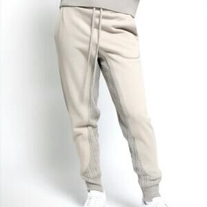 Twenty Montreal Felt Connect Sweatpants Small Beige Cotton Joggers